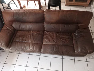 Full Leather Couch for sale