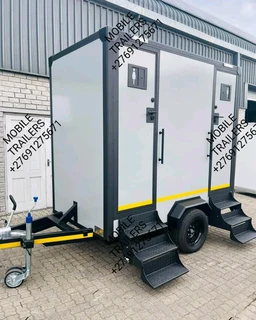 Mobile trailer and mobile toilets