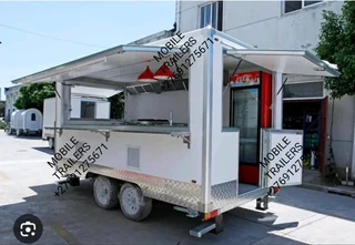 Mobile trailer and mobile toilets