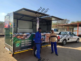 Mobile trailer and mobile toilets