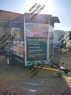 Mobile trailer and mobile toilets