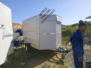 Mobile kitchen trailers and mobile toilets