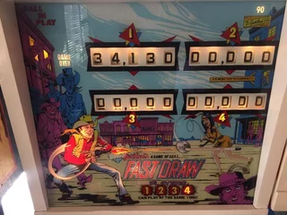 Fast Draw Pinball Machine by Gottlieb, 4 player, available on order