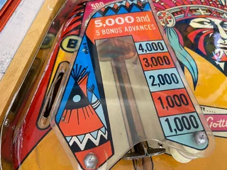 Big Indian Pinball Machine manufactured by Gottlieb, 4 Player for sale