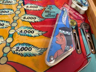 Big Indian Pinball Machine manufactured by Gottlieb, 4 Player for sale