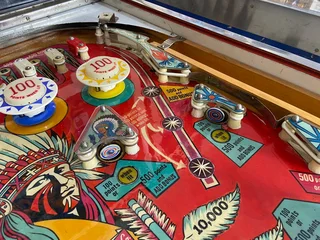 Big Indian Pinball Machine manufactured by Gottlieb, 4 Player for sale