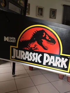 Data East Jurassic Park Pinball with topper in Excellent condition for sale