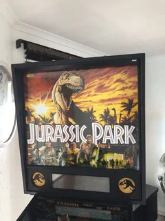 Data East Jurassic Park Pinball with topper in Excellent condition for sale