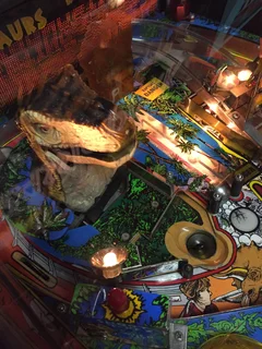 Data East Jurassic Park Pinball with topper in Excellent condition for sale