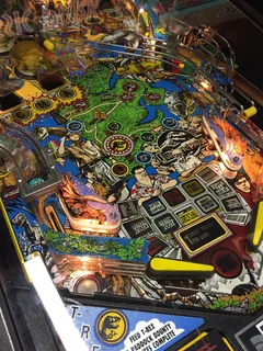 Data East Jurassic Park Pinball with topper in Excellent condition for sale