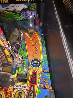 Data East Jurassic Park Pinball with topper in Excellent condition for sale