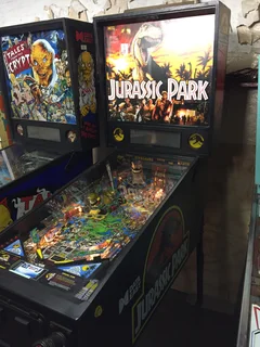 Data East Jurassic Park Pinball with topper in Excellent condition for sale