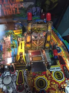 Data East Jurassic Park Pinball with topper in Excellent condition for sale