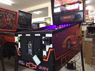 Corvette Pinball Machine by Bally for Sale, available on order. Sort after and rare