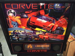 Corvette Pinball Machine by Bally for Sale, available on order. Sort after and rare