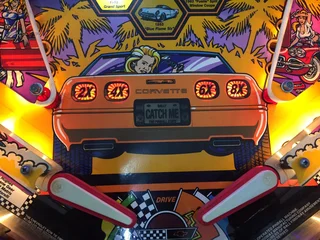 Corvette Pinball Machine by Bally for Sale, available on order. Sort after and rare