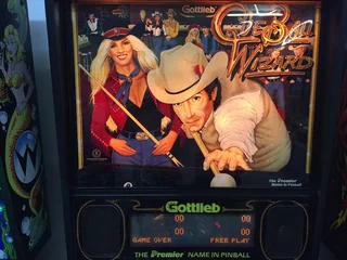 Cue Ball Wizard , a Gottlieb Pool Theme Pinball Machine