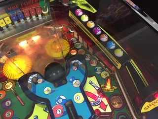 Cue Ball Wizard , a Gottlieb Pool Theme Pinball Machine