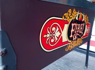 Fire pinball machine, a Williams manufactured pinball machine