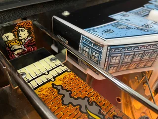 Fire pinball machine, a Williams manufactured pinball machine