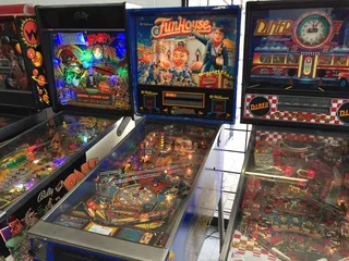 Funhouse Pinball Machine , manufactured by Williams ,  a Pat Lawlor concept design