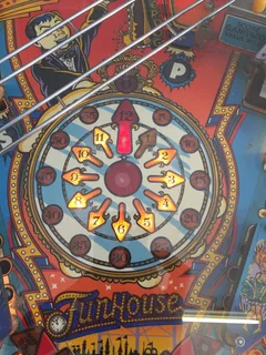 Funhouse Pinball Machine , manufactured by Williams ,  a Pat Lawlor concept design