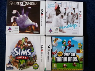 4 Nintendo DS\3DS empty game cases