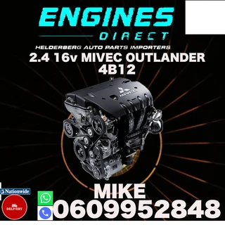 Import Mitsubishi Outlander 4B12 2.4 Engine for sale.