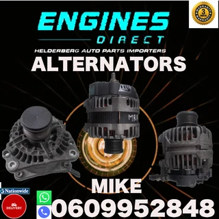 Import alternators for sale with warranty.