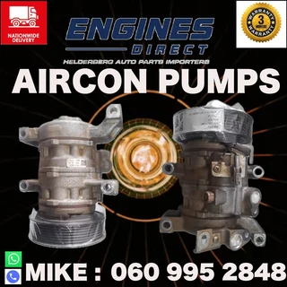 Low mileage aircon pumps for sale.