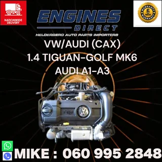 Import Low mileage VW/AUDI CAX Engine for sale.
