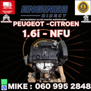 Import Peugeot/Citroen 1.6 NFU Engine for sale.