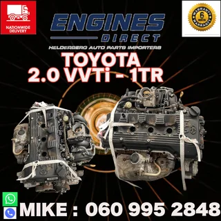 Import Toyota Hills-Quantum 2.0 VVTi 1TR Engine.