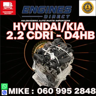 Kia Sedona 2.2 CDRI D4HB Engine. (Automatic).