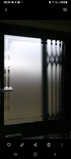 Frosted vinyl to glass and doors