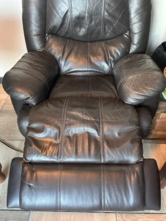 Leather recliner