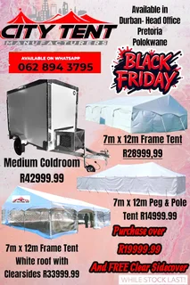 City Tents - Black Friday - Coldroom For Sale