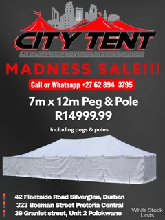 CITY TENTS MANUFACTURING - BLACK NOVEMBER - FRAME TENT FOR SALE