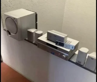 Sony sound with amplifier, active subwoofer, speakers and remote control working 