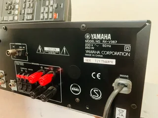 Yamaha amplifier with subwoofer and speakers including remote control for only R4000 only