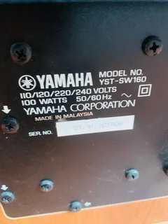 Yamaha YST-SW160 powerful active subwoofer working 100% for R2500 inly and not negotiable please .