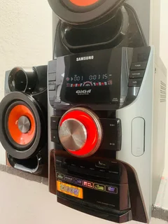 Samsung GIGA sound system with Bluetooth device, USB, aux, 5DVD changer, tape. Radio and more