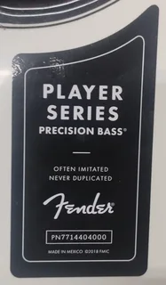 FENDER PRECISION BASS GUITAR LIKE NEW - Was 16k now 12k - Sold By Dealer