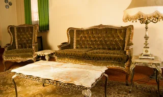 Lounge suite coffee table and side tables marble top pristine condition