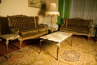 Lounge suite coffee table and side tables marble top pristine condition