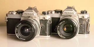 Two Nikon FM & 50mm & 24mm lenses. All reasonable offers looked at