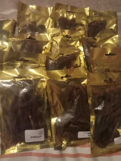 Freshly slice Biltong