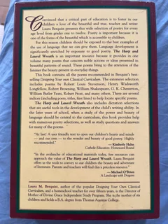 The Harp and Laurel Wreath poetry and dictation for the classical curriculum, Laura Berquist