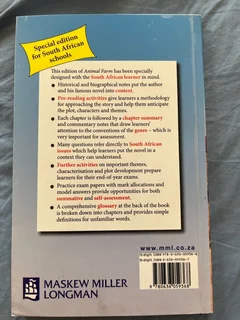 Animal Farm by George Orwell special edition for SA schools