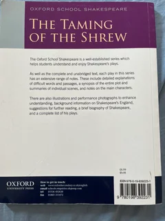 The Taming of the Shrew Oxford school Shakespeare